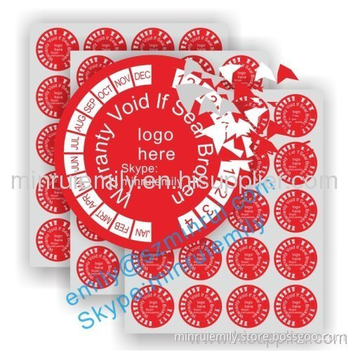 Custom Tamper Evident Labels From China,fragile Tamper Proof Destructive Labels